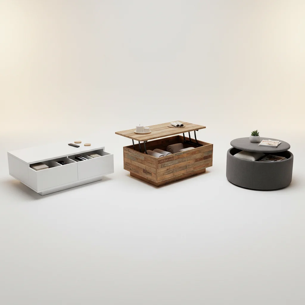 Coffee Tables with Storage: How Many Styles Offer Hidden Organization?